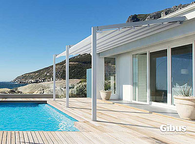 MED LUCE pergola in alluminio verniciato